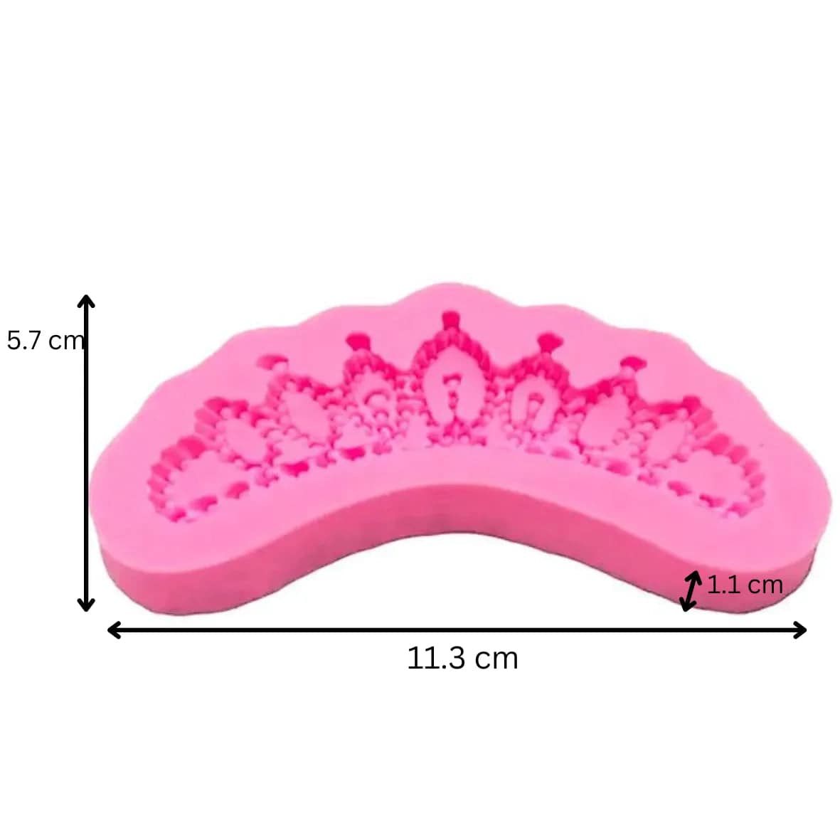 Silicone Fondant Gum Paste Mould - Lace 06 - thebakingtools.com