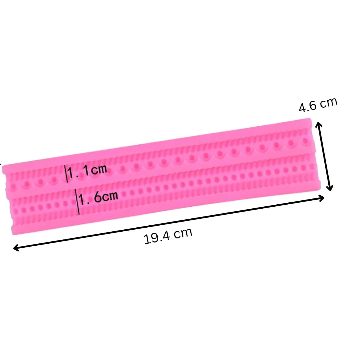 Silicone Fondant Gum Paste Mould - Lace 2 - thebakingtools.com