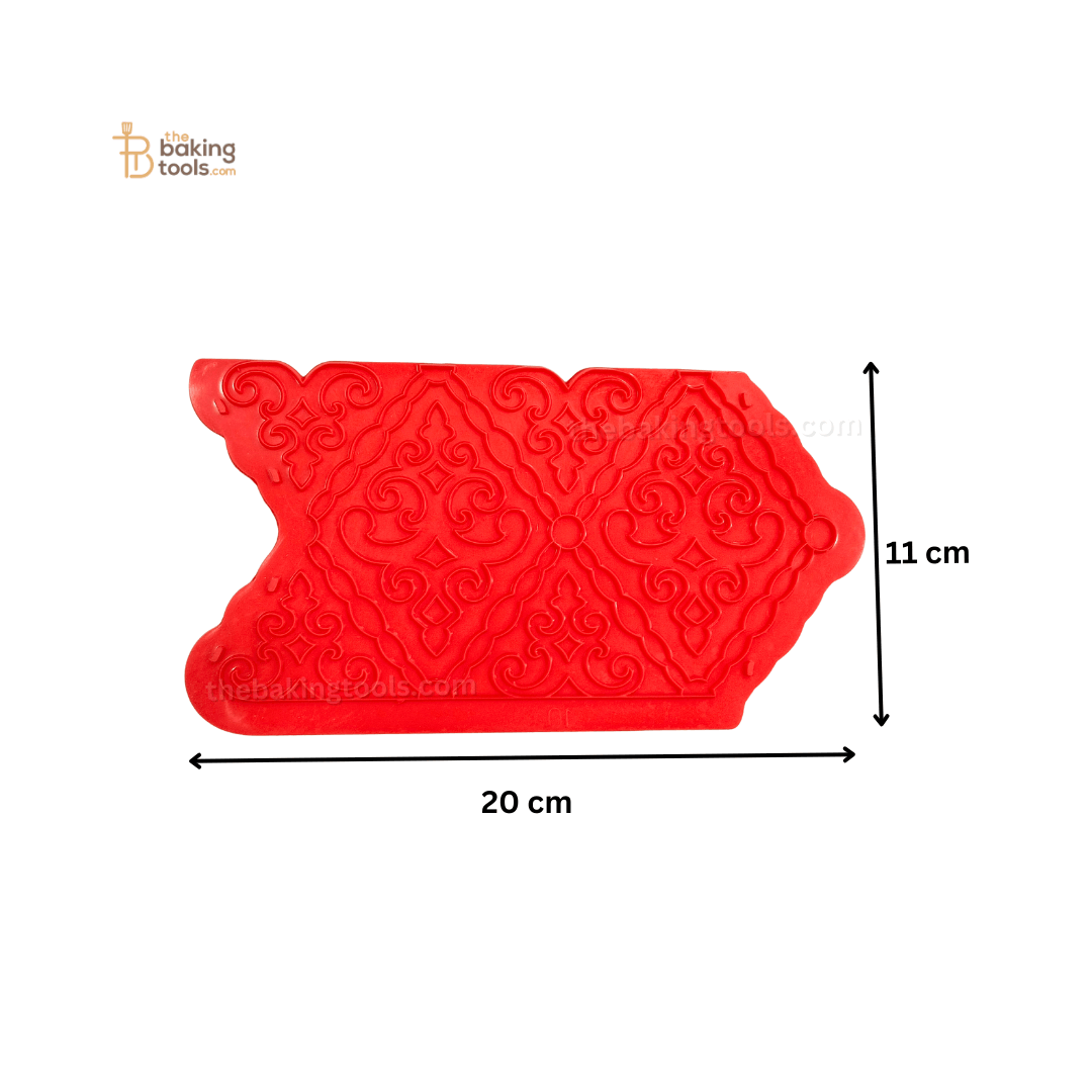 Silicone Onlays Fondant Cake Decoration Lace Mat - 003 - thebakingtools.com