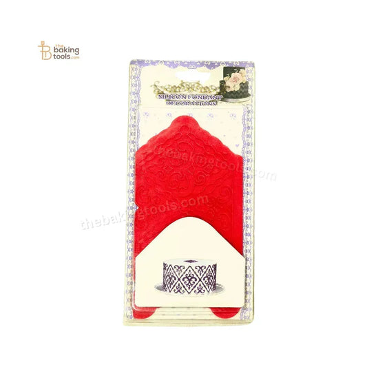 Silicone Onlays Fondant Cake Decoration Lace Mat - 003 - thebakingtools.com