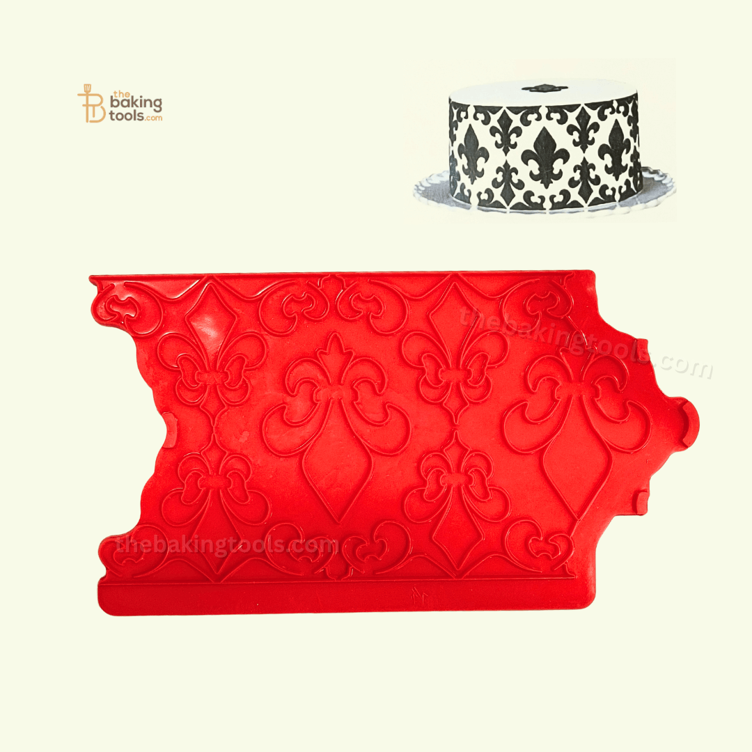 Silicone Onlays Fondant Cake Decoration Lace Mat - 004 - thebakingtools.com