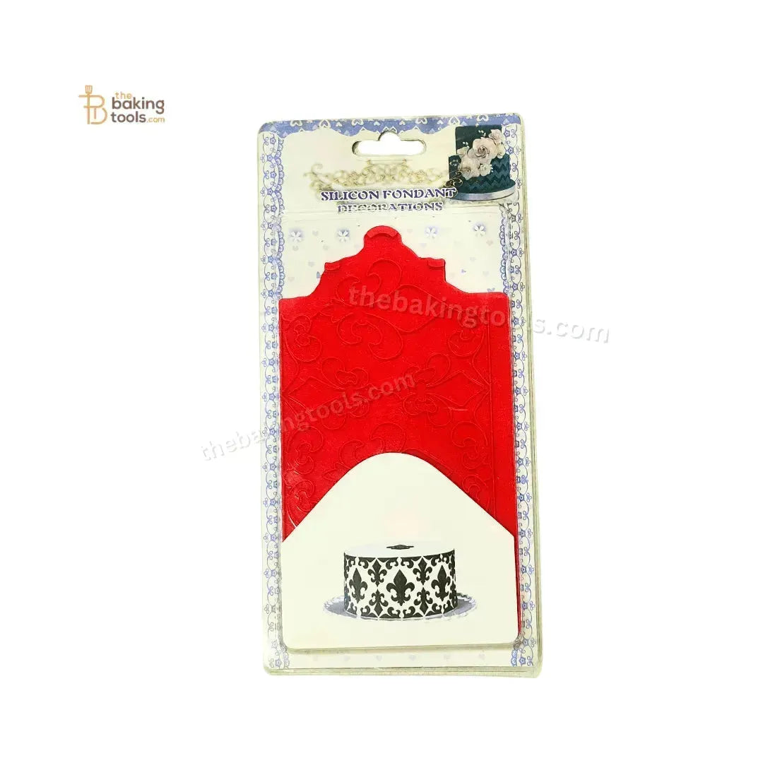 Silicone Onlays Fondant Cake Decoration Lace Mat - 004 - thebakingtools.com