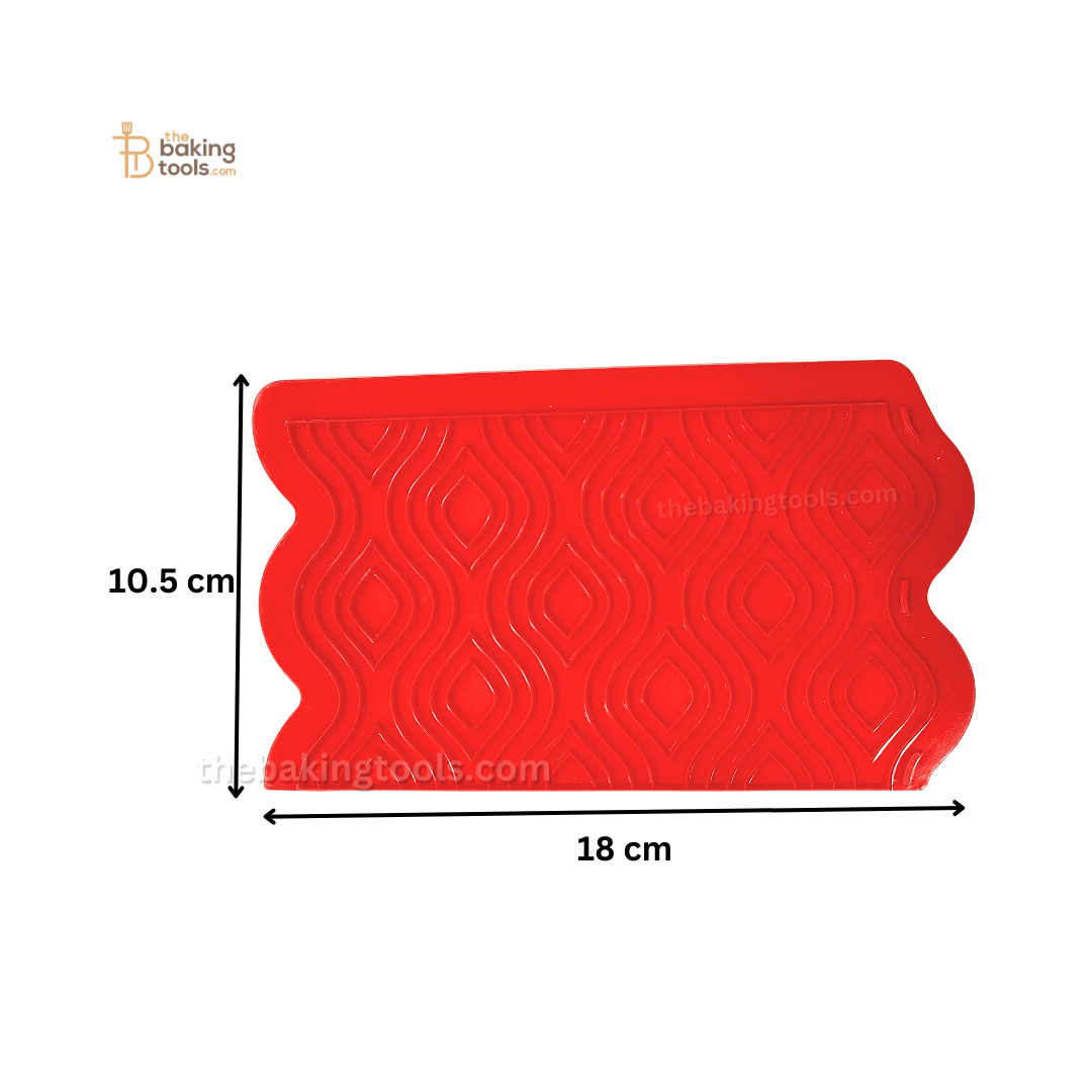 Silicone Onlays Fondant Cake Decoration Lace Mat - 008 - thebakingtools.com