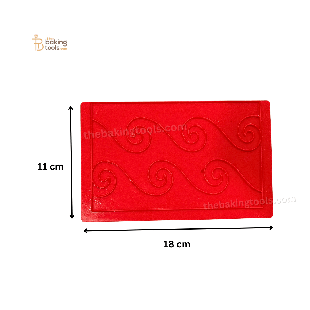 Silicone Onlays Fondant Cake Decoration Lace Mat - 012 - thebakingtools.com