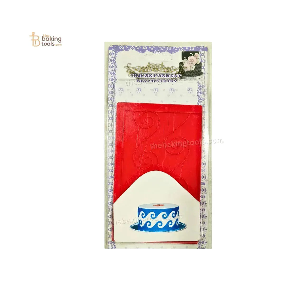 Silicone Onlays Fondant Cake Decoration Lace Mat - 012 - thebakingtools.com