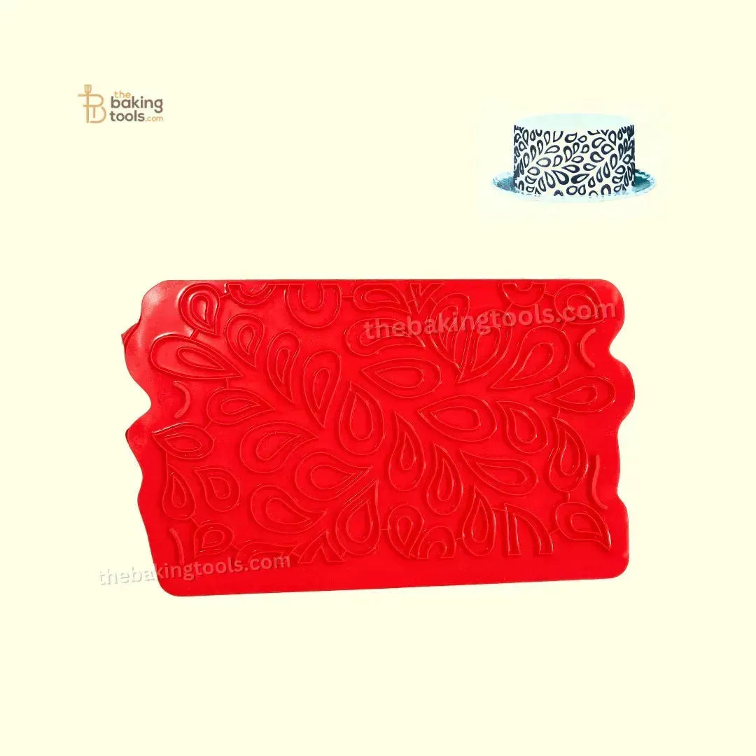 Silicone Onlays Fondant Cake Decoration Lace Mat - 013 - thebakingtools.com