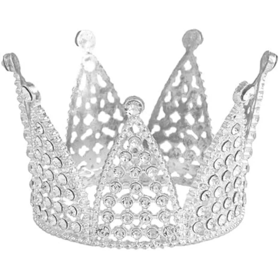 Silver Crown Cake Topper - thebakingtools.com