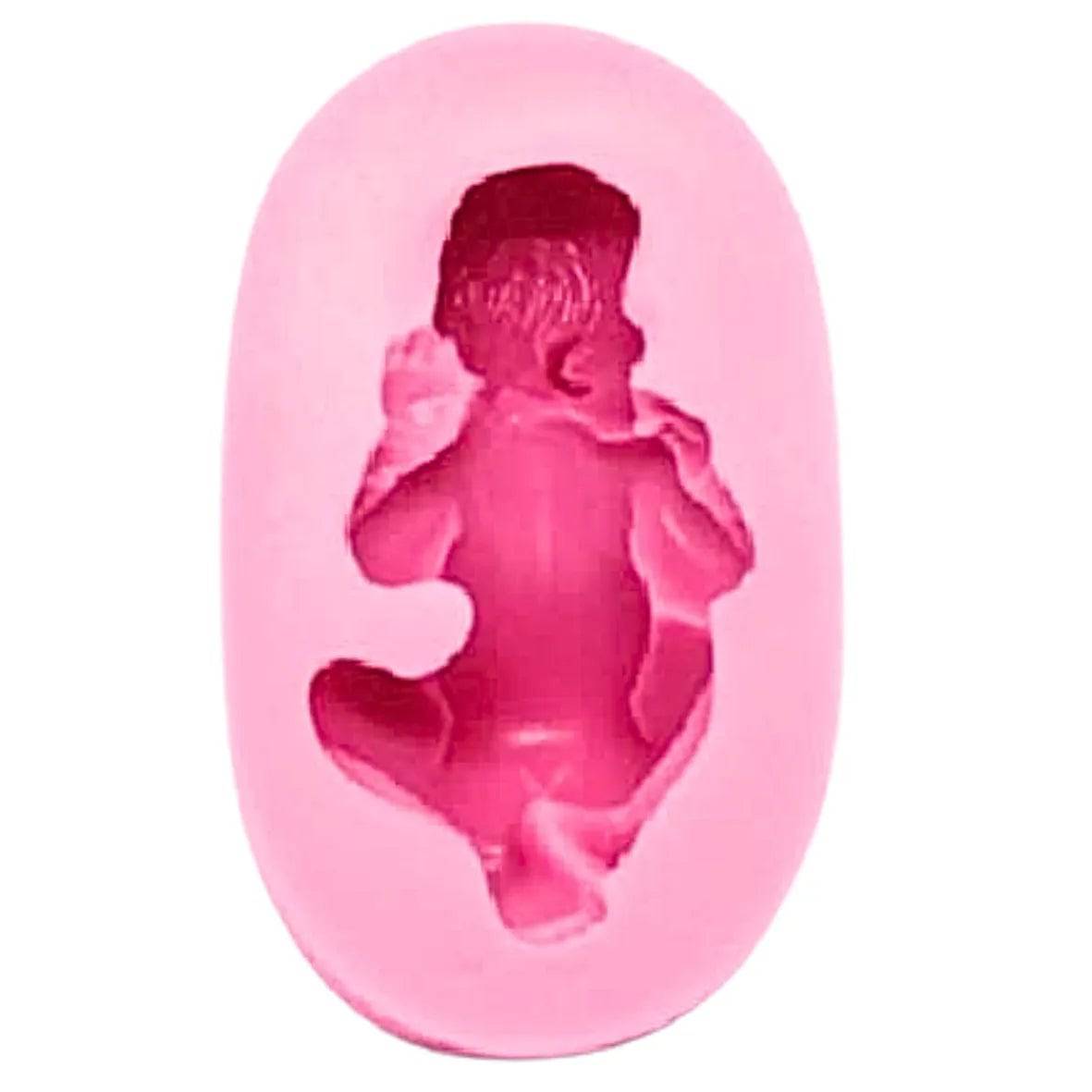 Sleeping Baby Medium Silicone Fondant Gum Paste Mould - thebakingtools.com