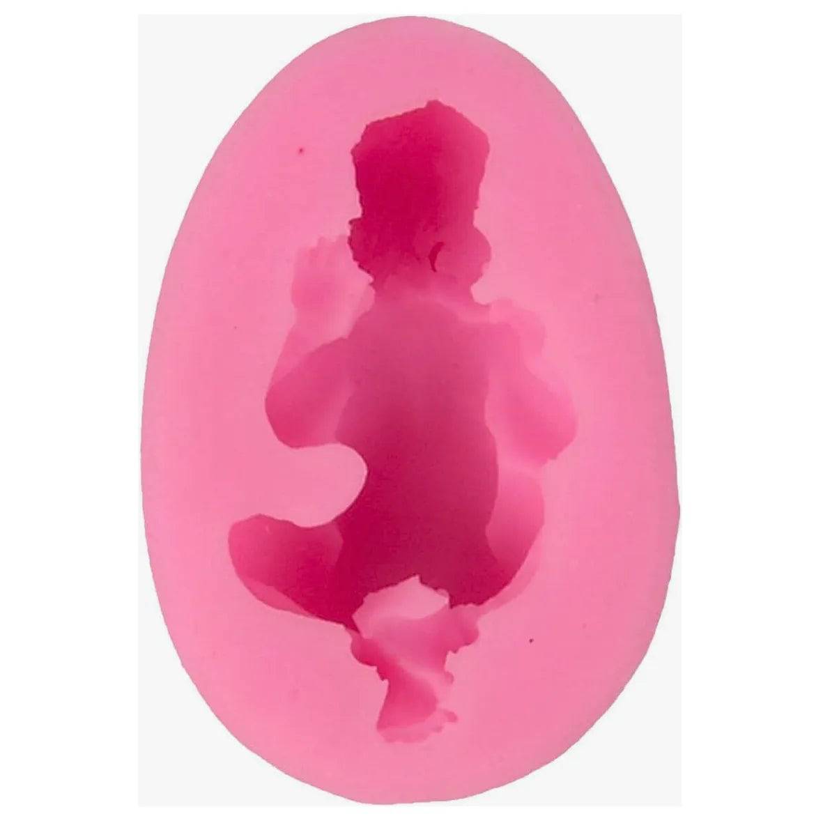 Sleeping Baby Small Silicone Fondant Gum Paste Mould - thebakingtools.com