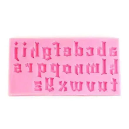 Small Alphabet - Silicone Fondant Gum Paste Mould - thebakingtools.com
