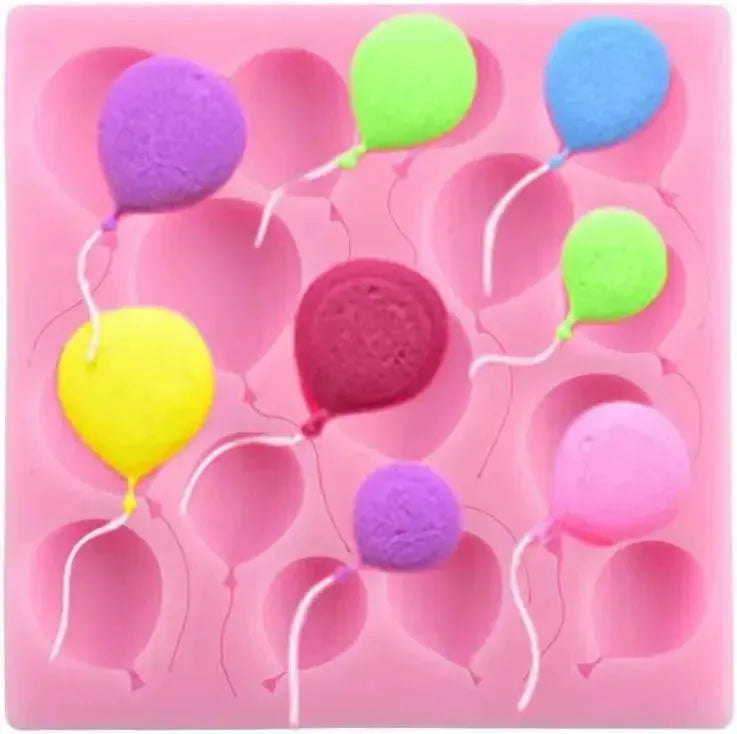 Small And Big Balloon Shaped Silicone Fondant Gum Paste Mould - thebakingtools.com