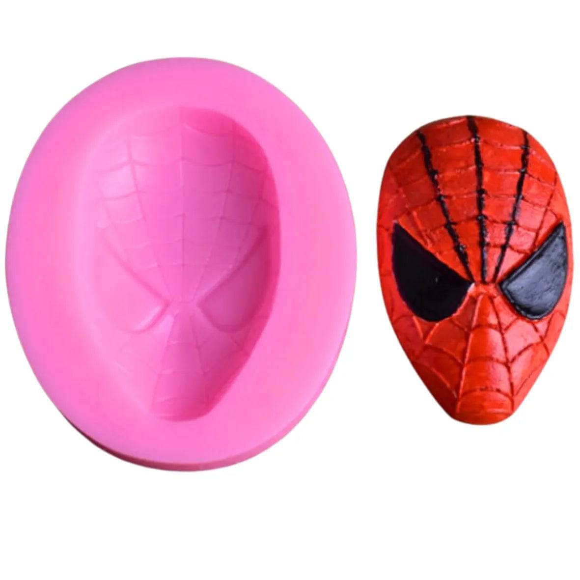 Spiderman Shape Silicone Fondant Gum Paste Mould - thebakingtools.com