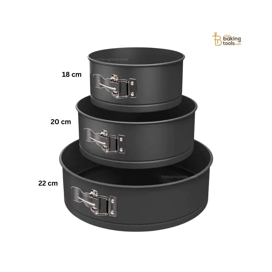 Round Springform Cake Mould Set with Removable Base Round Springform Cake Mould Set with Removable Base