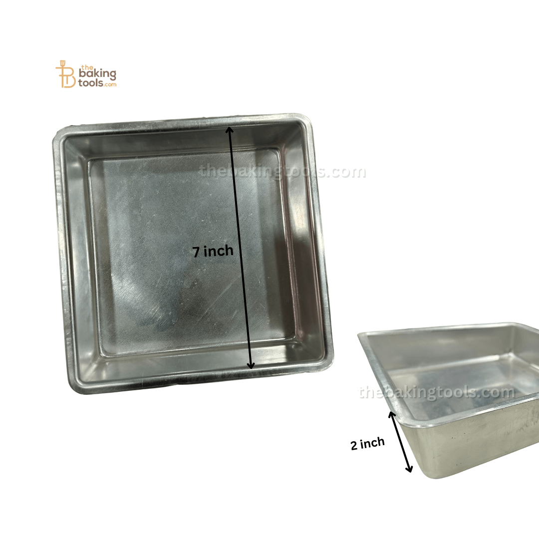 Square Cake Tin Mould 7 Inch - thebakingtools.com