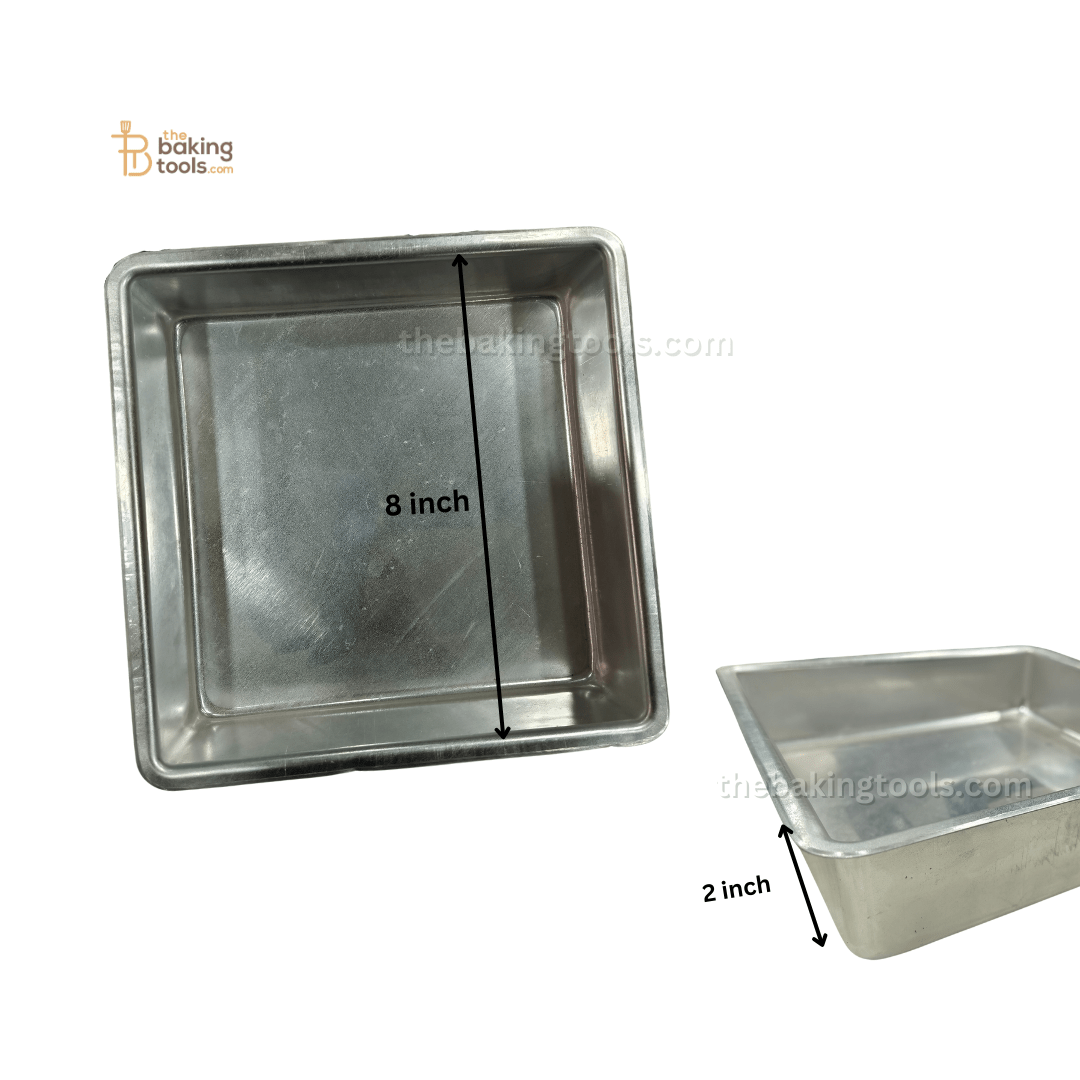 Square Cake Tin Mould 8 Inch - thebakingtools.com