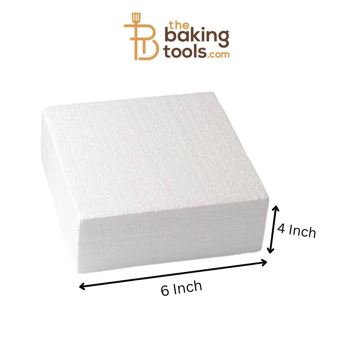 Square Dummy Cake 6 Inch - thebakingtools.com