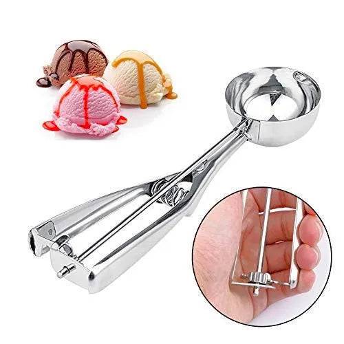 Stainless Steel Ice Cream Scooper-Large | Frosting Scoop - thebakingtools.com