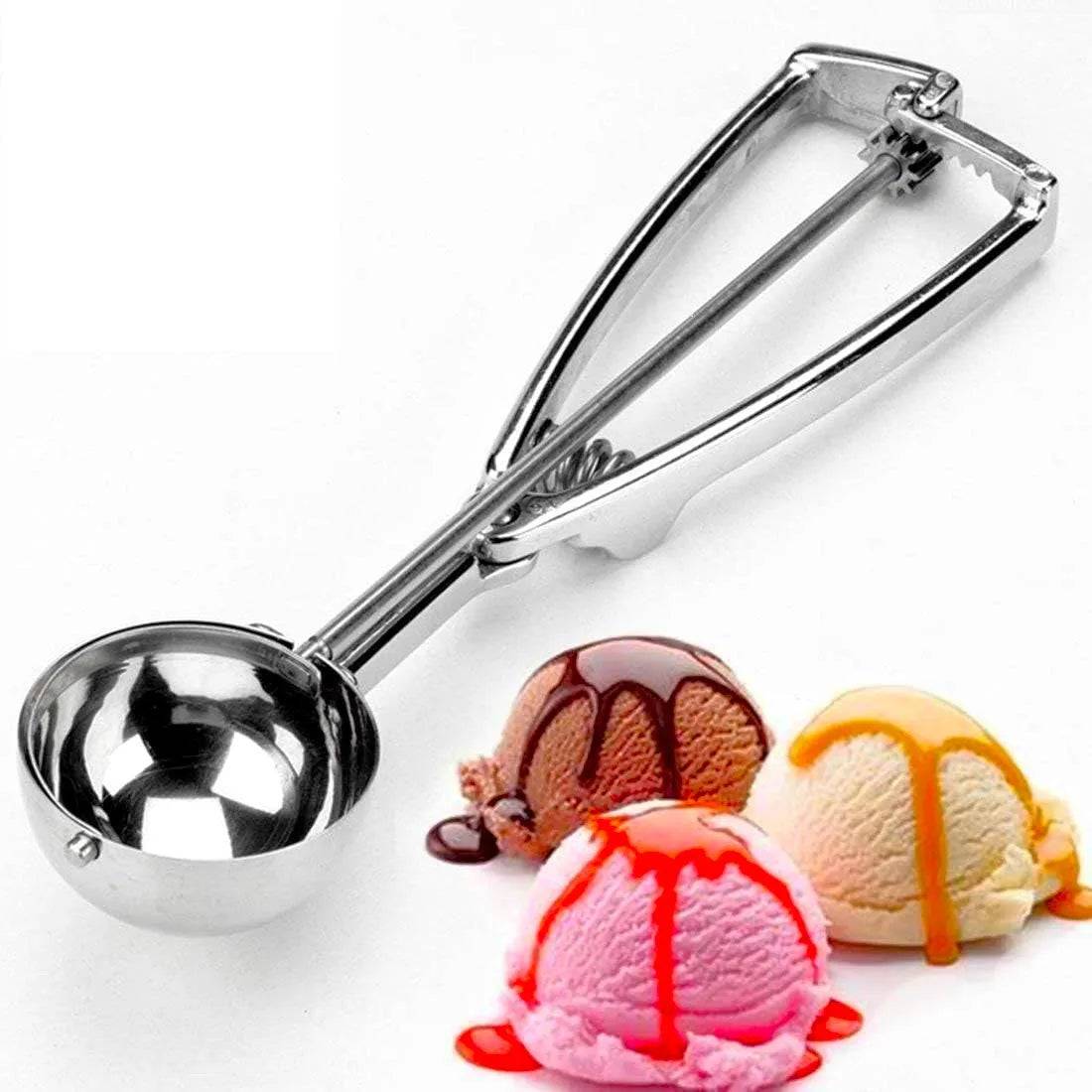 Stainless Steel Ice Cream Scooper-Large | Frosting Scoop - thebakingtools.com