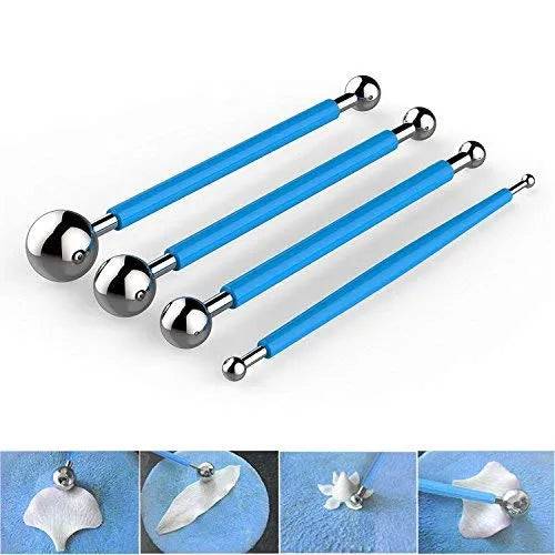 Stainless Steel Modelling Ball Tools Set – 4 pcs - thebakingtools.com