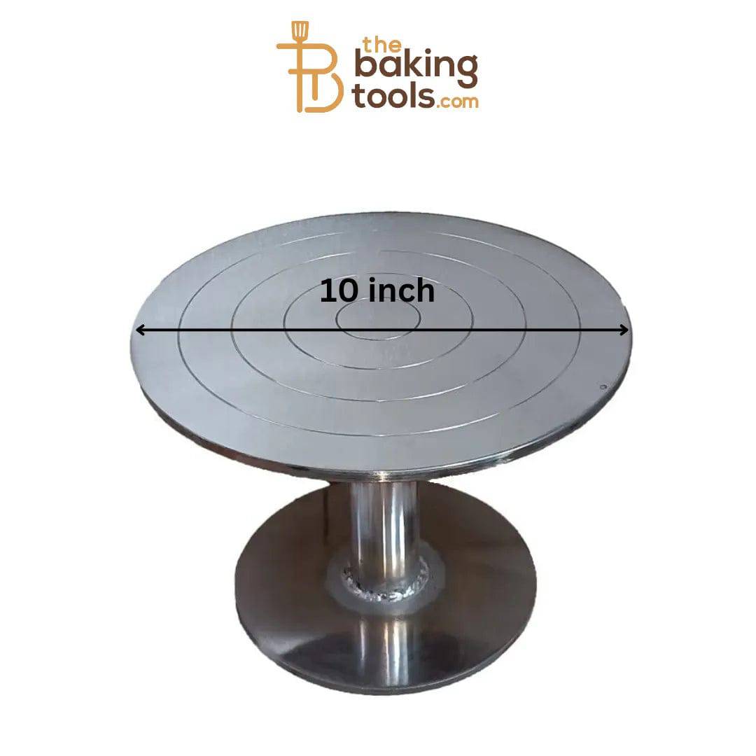 Steel Chrome Turntable 10 Inch - thebakingtools.com