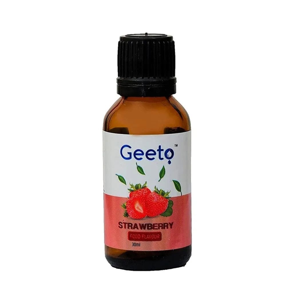 Strawberry Food Flavour Essence | 30ml | Geeto Food Flavour - thebakingtools.com