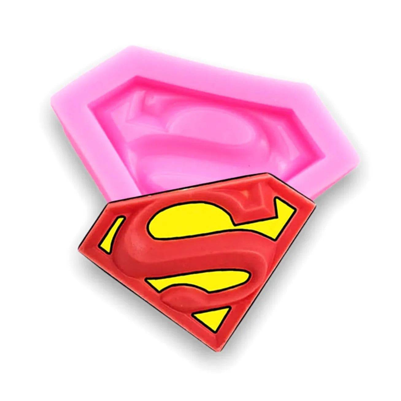 Superman Logo Shape Silicone Fondant Gum Paste Mould - thebakingtools.com