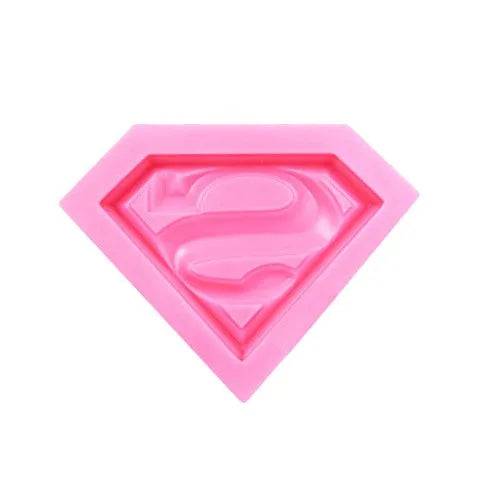 Superman Logo Shape Silicone Fondant Gum Paste Mould - thebakingtools.com