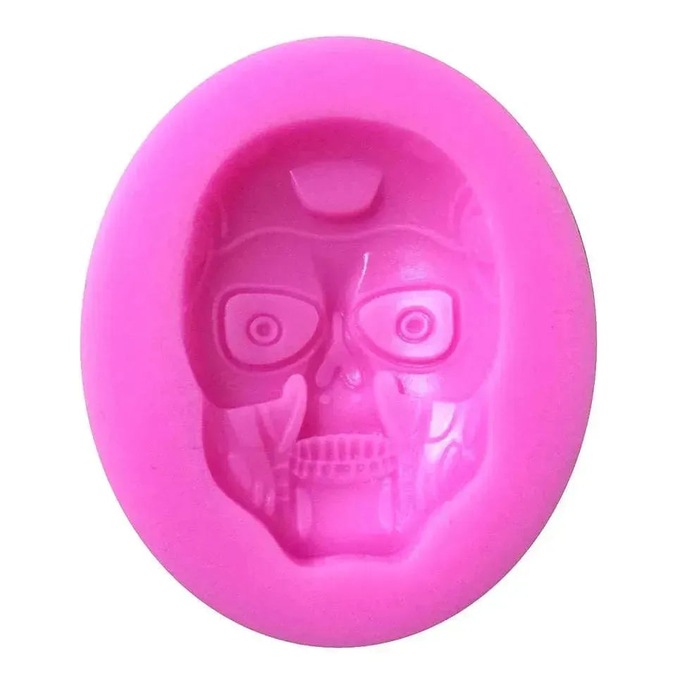Terminator Face Shape Silicone Fondant Gum Paste Mould - thebakingtools.com