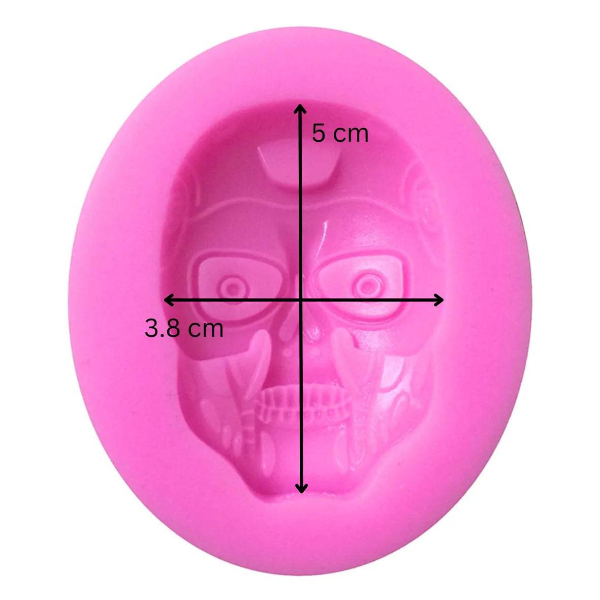 Terminator Face Shape Silicone Fondant Gum Paste Mould - thebakingtools.com