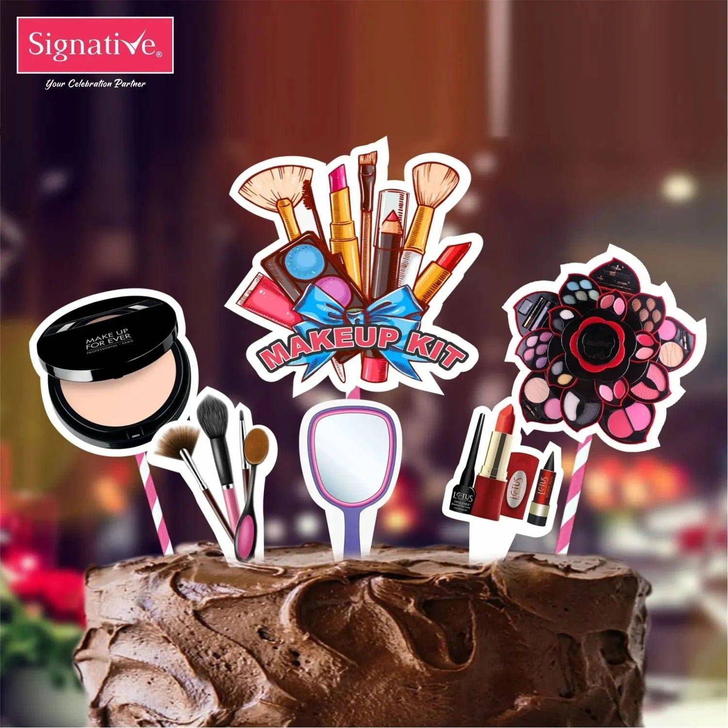 Theme Cake Topper Makeup Kit DT-2145 - thebakingtools.com