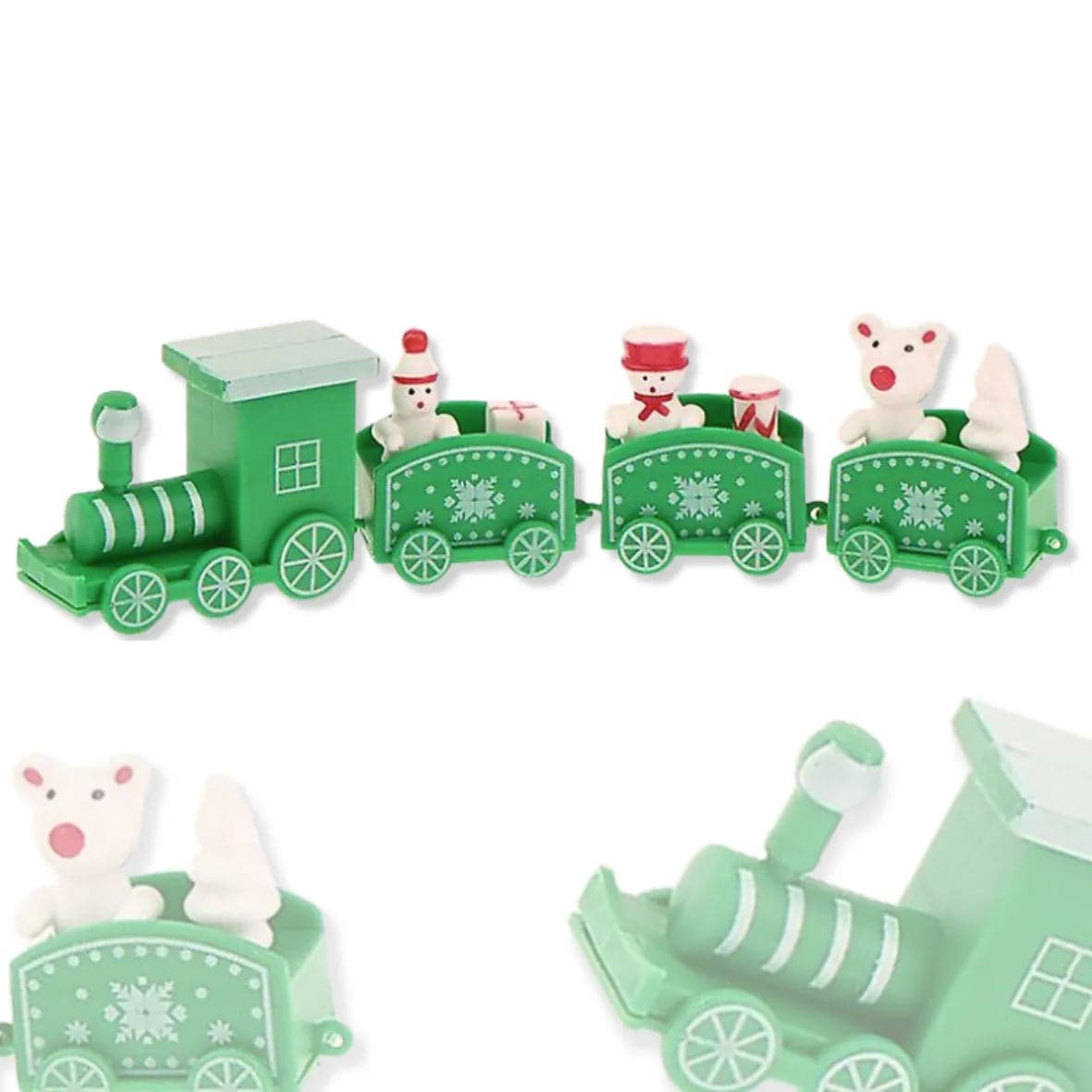 Toy Train Cake Topper - Green - thebakingtools.com