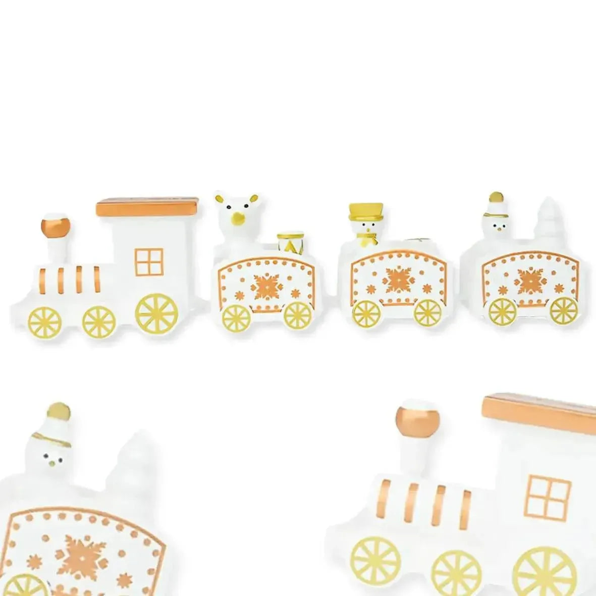 Toy Train Cake Topper - White - thebakingtools.com