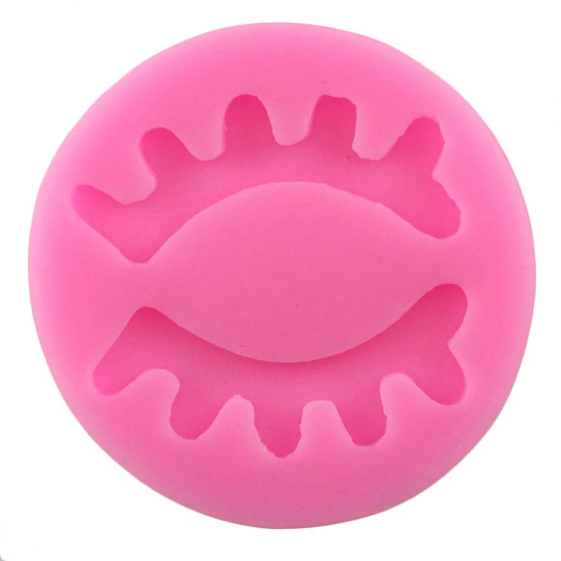 Unicorn Eyelashes Silicone Fondant Gum Paste Mould - thebakingtools.com