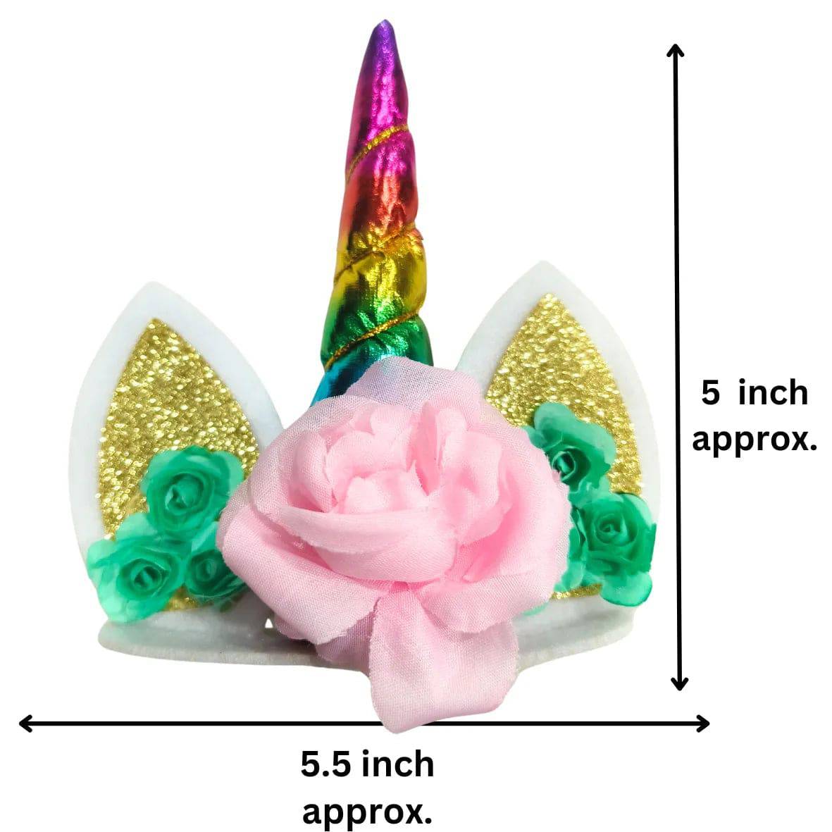 Unicorn Horn Cake Toppers-Rainbow - thebakingtools.com