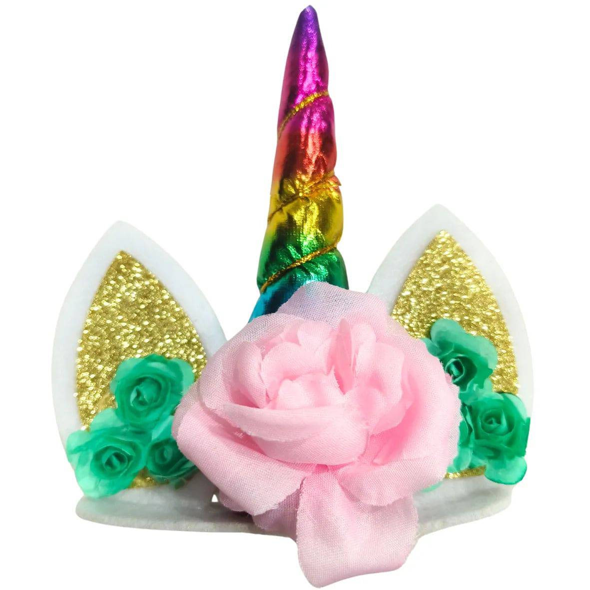 Unicorn Horn Cake Toppers-Rainbow - thebakingtools.com