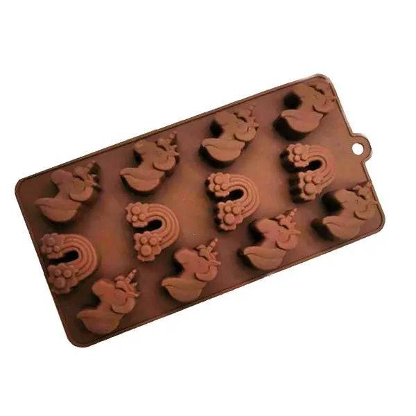 Unicorn Shape Silicon Chocolate Mould - thebakingtools.com