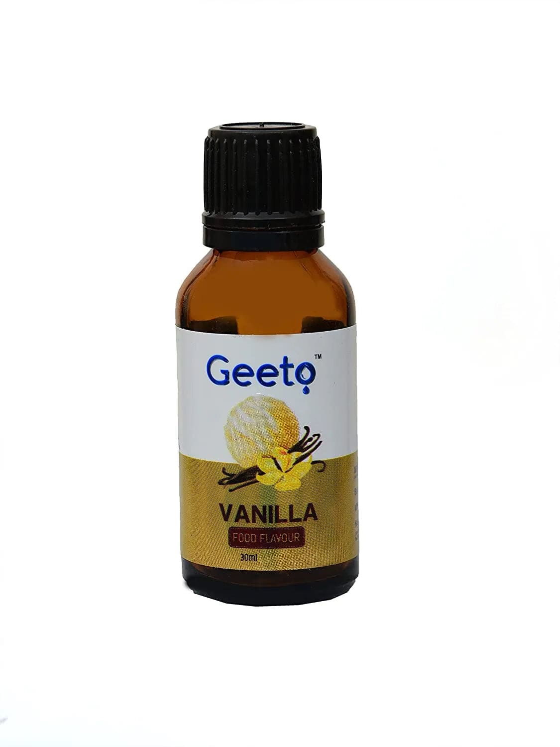 Vanilla Food Flavour Essence | 30ml | Geeto Food Flavour - thebakingtools.com