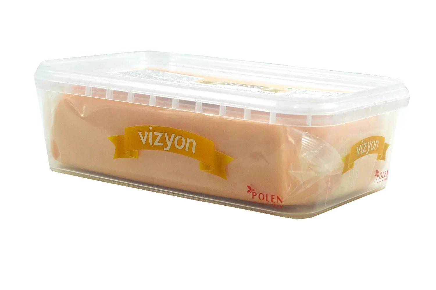 Vizyon Sugar Paste (Fondant) Peach, 1 Kg - thebakingtools.com