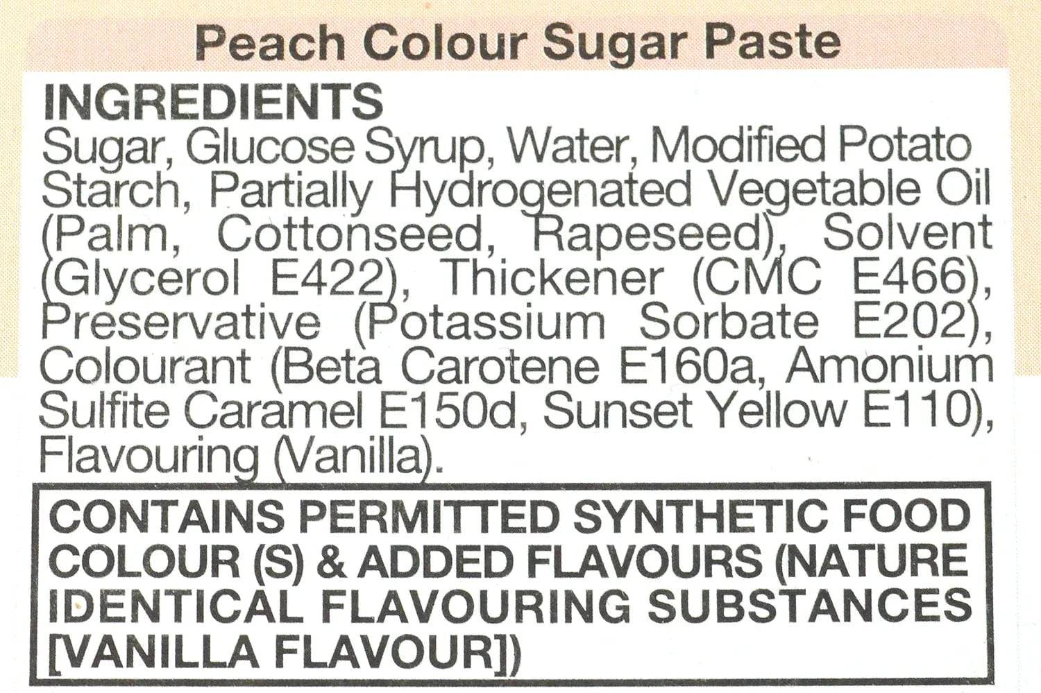 Vizyon Sugar Paste (Fondant) Peach, 1 Kg - thebakingtools.com