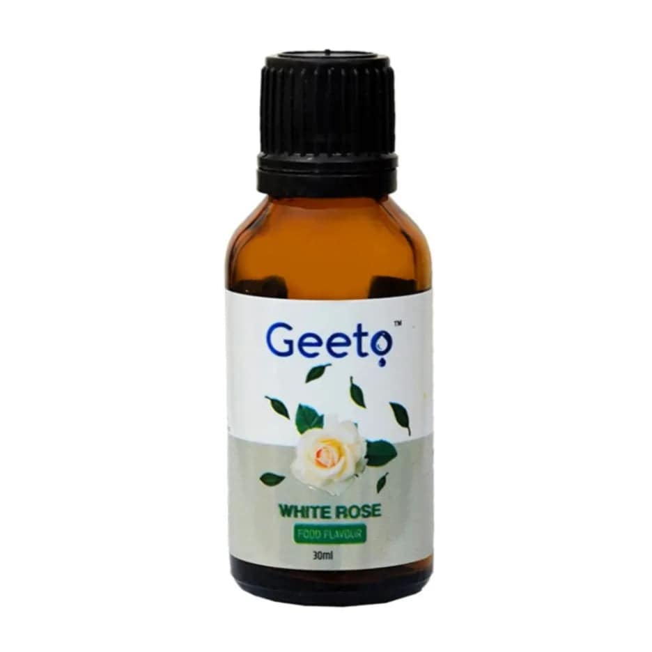 White Rose Food Flavour Essence | 30ml | Geeto Food Flavour - thebakingtools.com