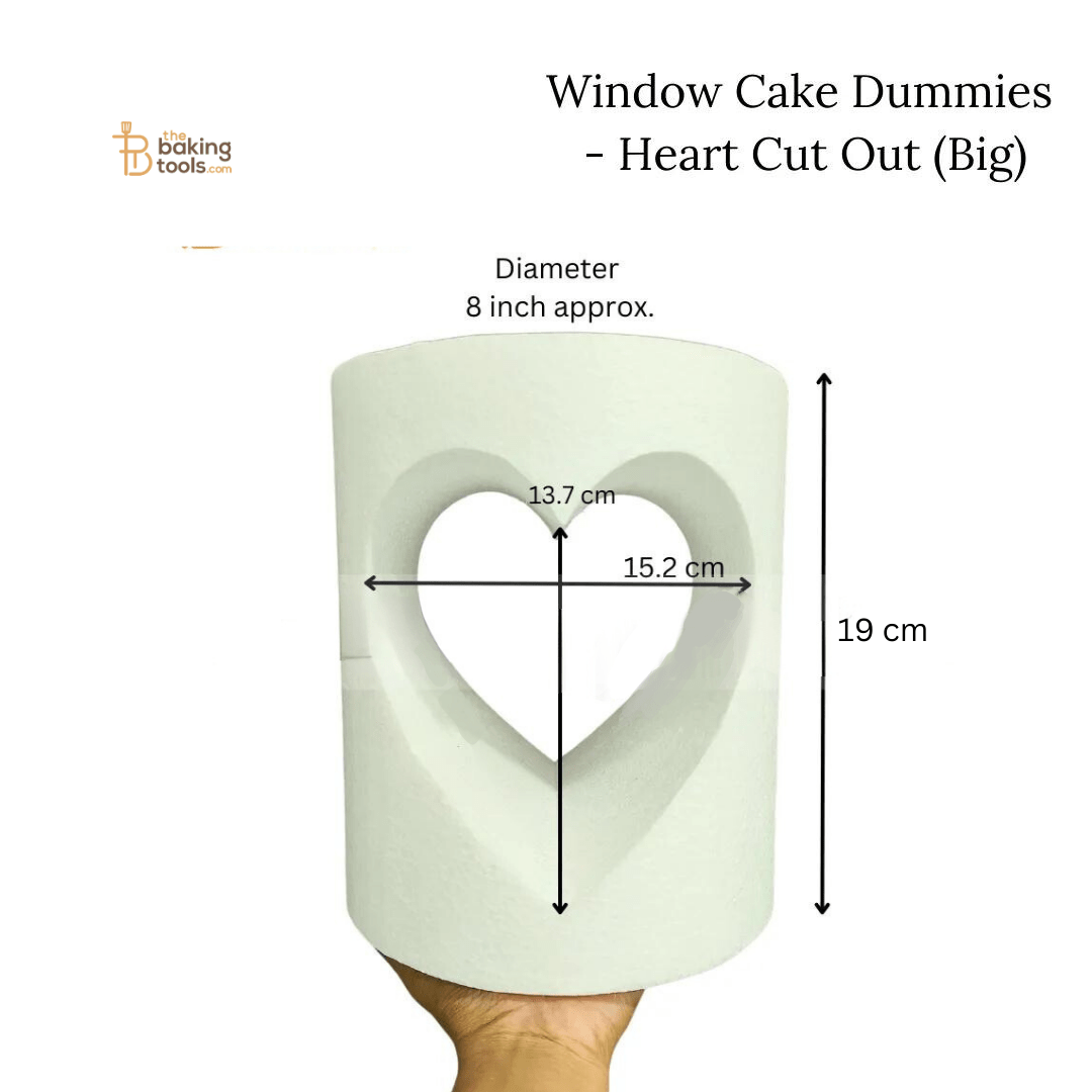 Window Cake Dummies - Heart Shaped Cut Out (Big) - thebakingtools.com