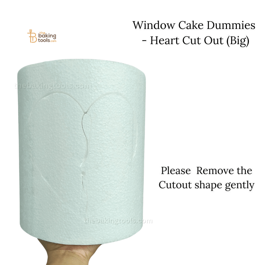 Window Cake Dummies - Heart Shaped Cut Out (Big) - thebakingtools.com