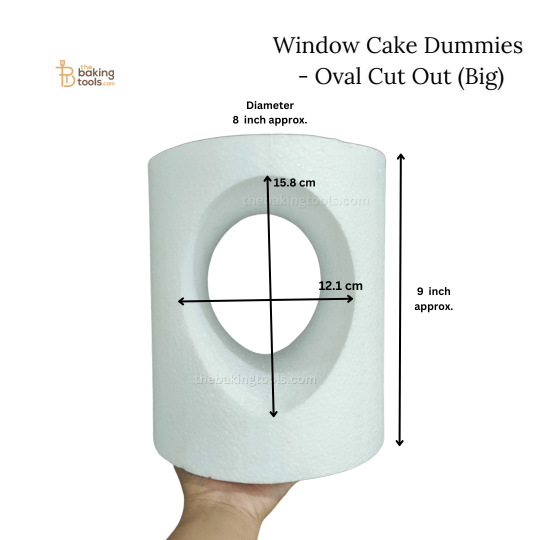 Window Cake Dummies - Oval Cut Out (Big) - thebakingtools.com