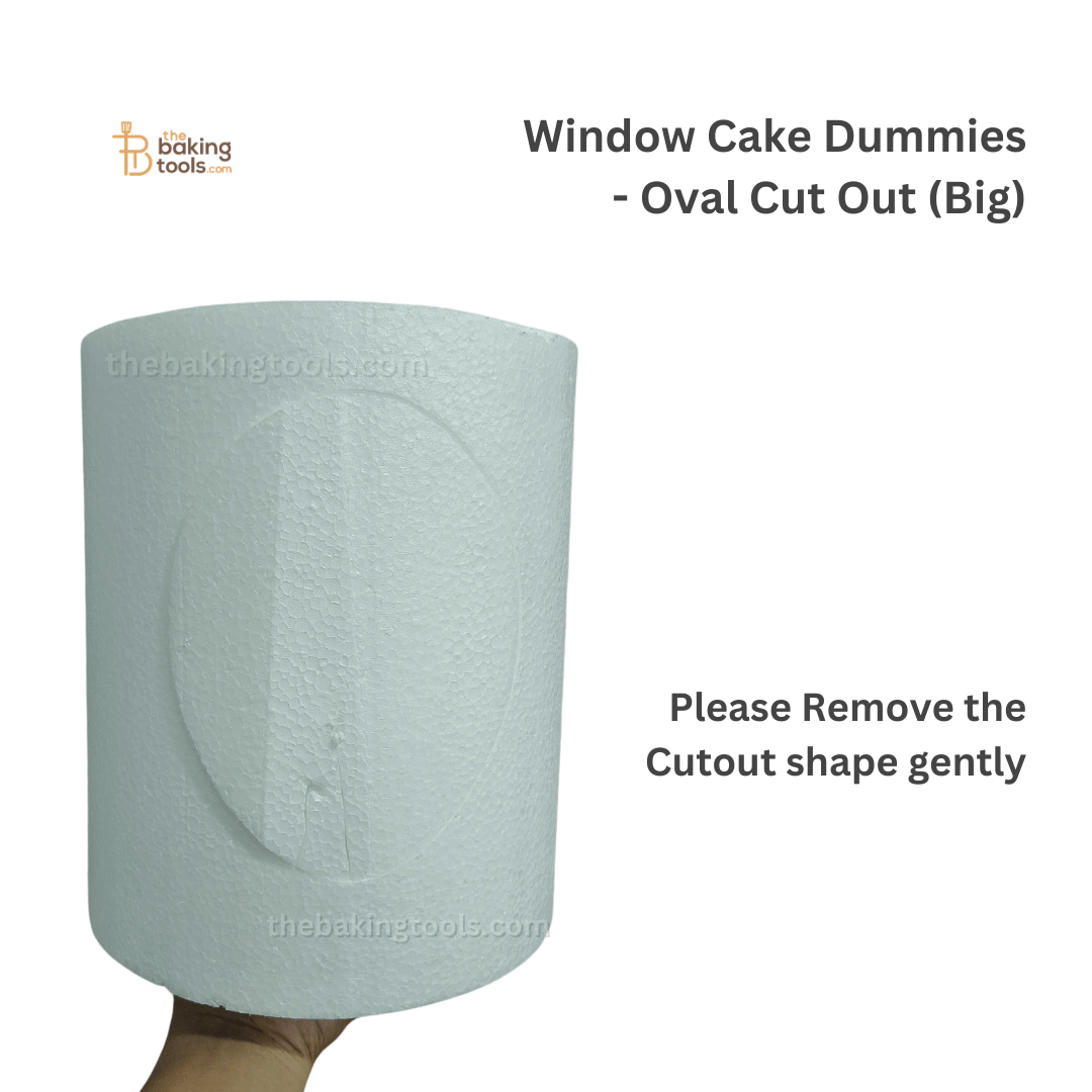 Window Cake Dummies - Oval Cut Out (Big) - thebakingtools.com