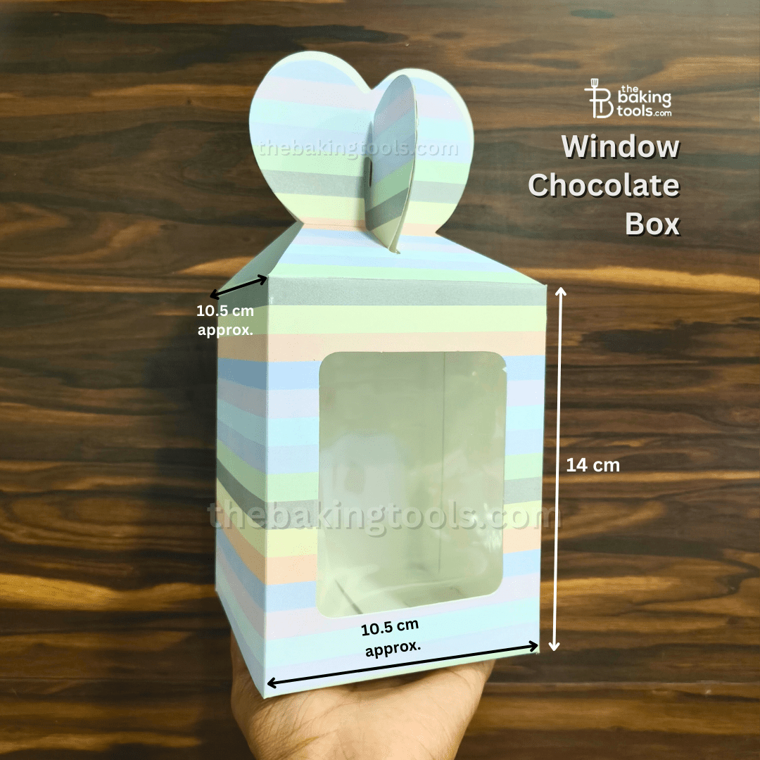 Window Chocolate Boxes - 004 | Pack of 10 - thebakingtools.com