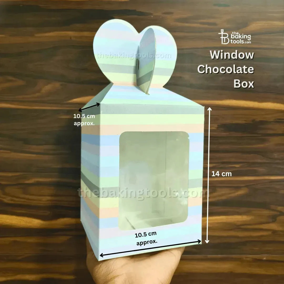Window Chocolate Boxes - 004 | Pack of 10 - thebakingtools.com