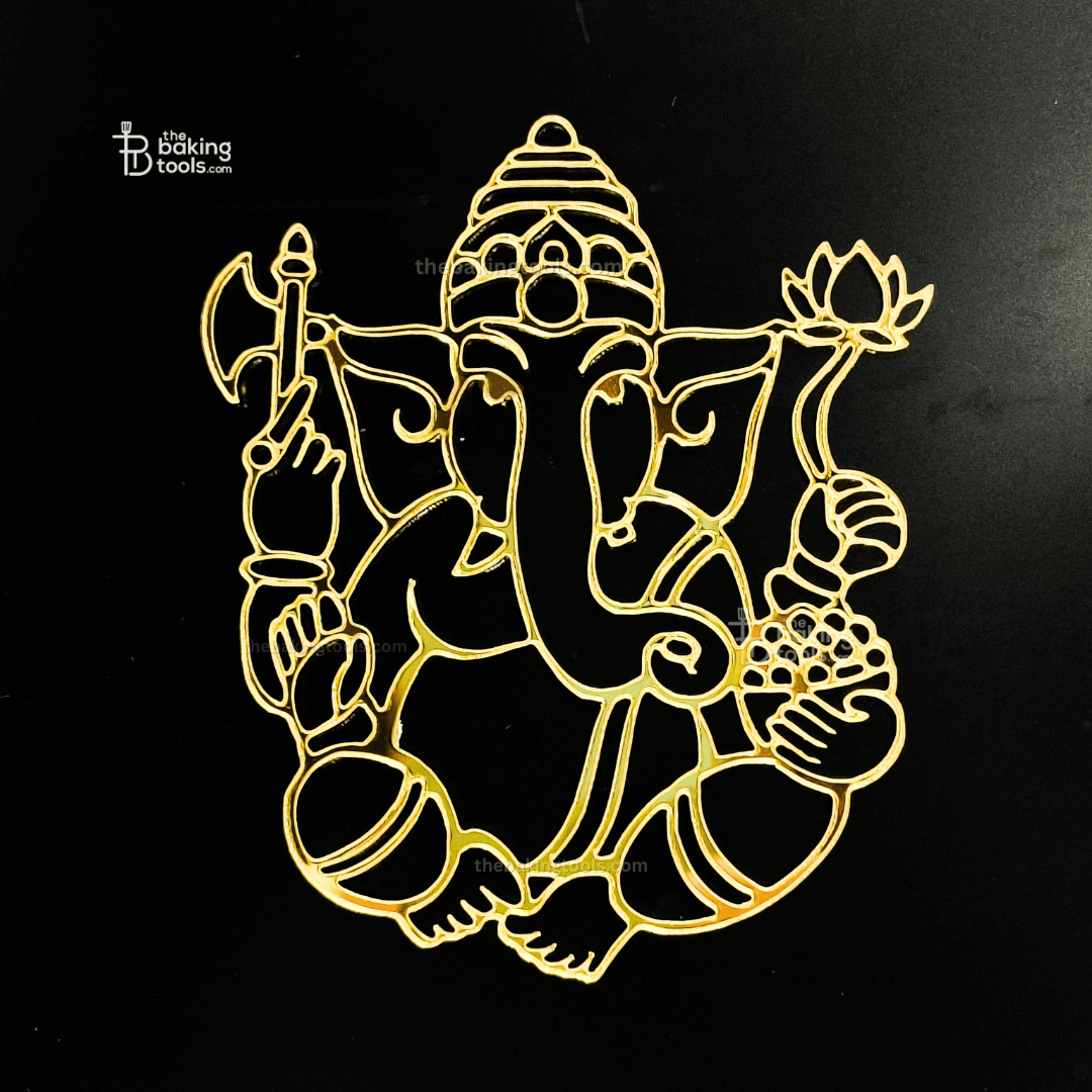 Lord Ganpati Acrylic Cutout - 001 - thebakingtools.com