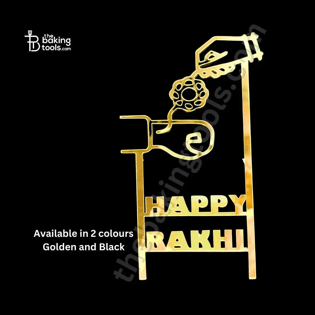 Rakhi Acryllic Cake Topper - 006 - thebakingtools.com