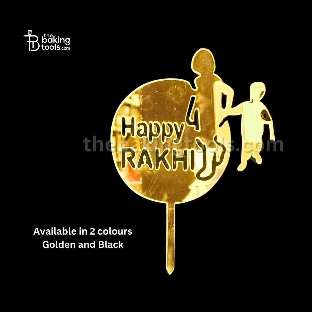 Rakhi Acryllic Cake Topper - 007 - thebakingtools.com