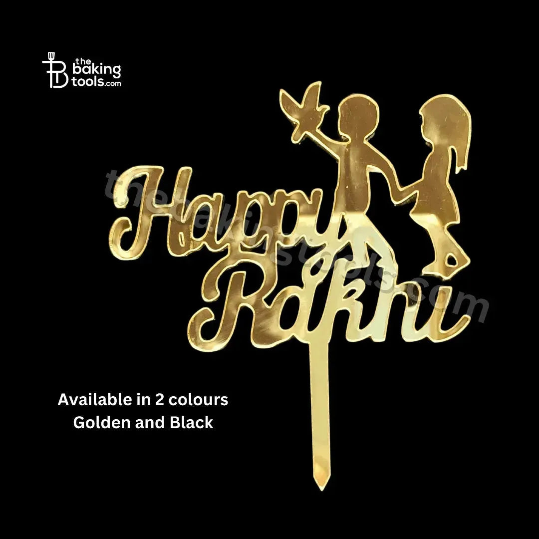 Rakhi Acryllic Cake Topper - 009 - thebakingtools.com